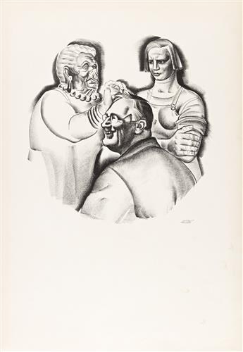 HUGO GELLERT (1892-1985) Two prints.